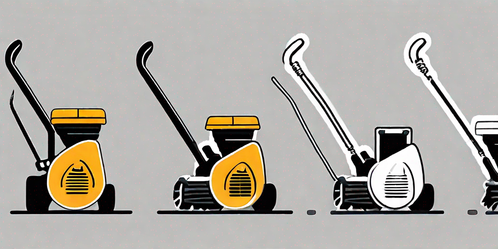 A cub cadet snow blower with common issues such as a clogged chute